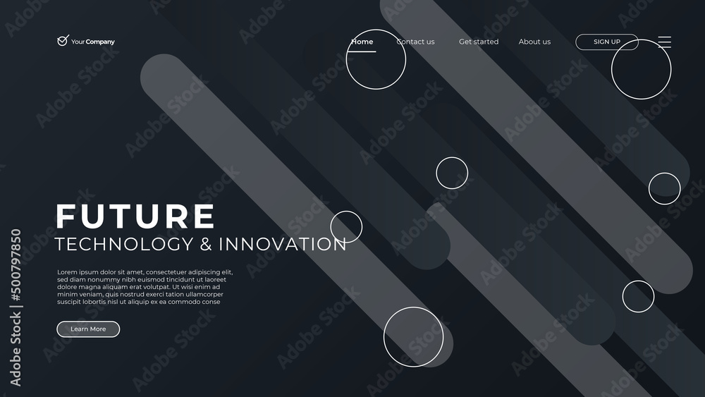 Wall mural flat design web page templates of graphic design, website design and development, social media, busi