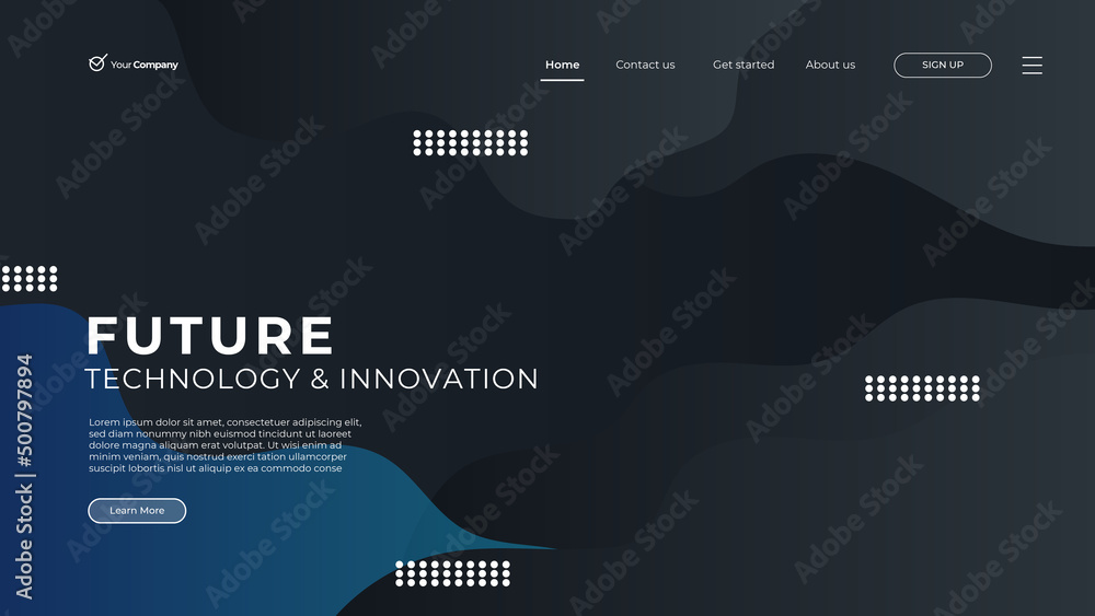 Wall mural flat design web page templates of graphic design, website design and development, social media, busi