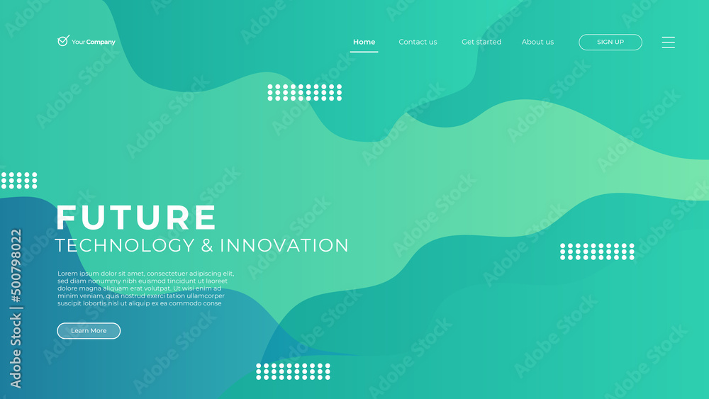Wall mural flat design web page templates of graphic design, website design and development, social media, busi