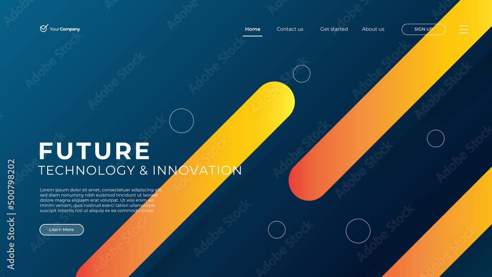 Wall mural flat design web page templates of graphic design, website design and development, social media, busi