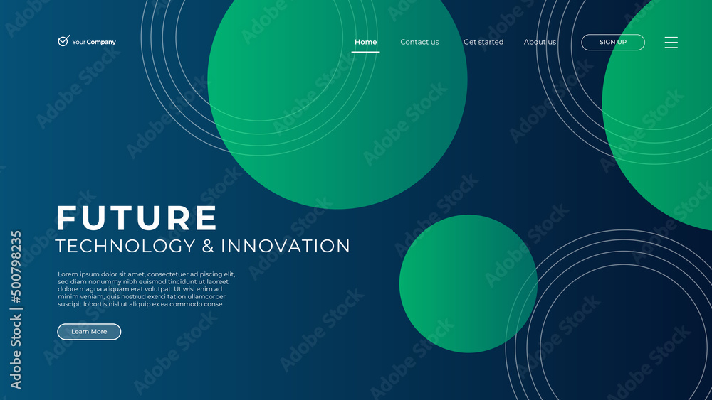 Wall mural flat design web page templates of graphic design, website design and development, social media, busi