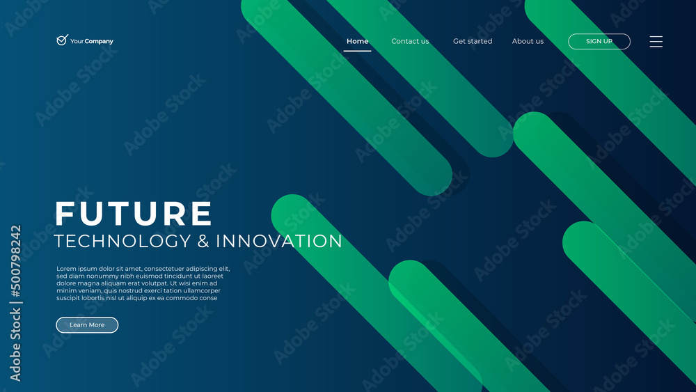 Wall mural flat design web page templates of graphic design, website design and development, social media, busi