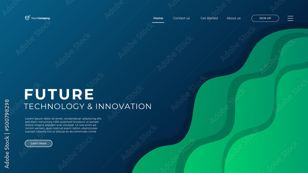 Wall mural flat design web page templates of graphic design, website design and development, social media, busi