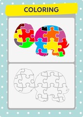 This worksheet is about the coloring activity.