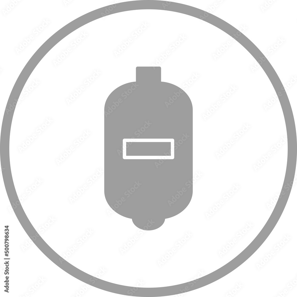 Canvas Prints unique expansion tank vector glyph icon