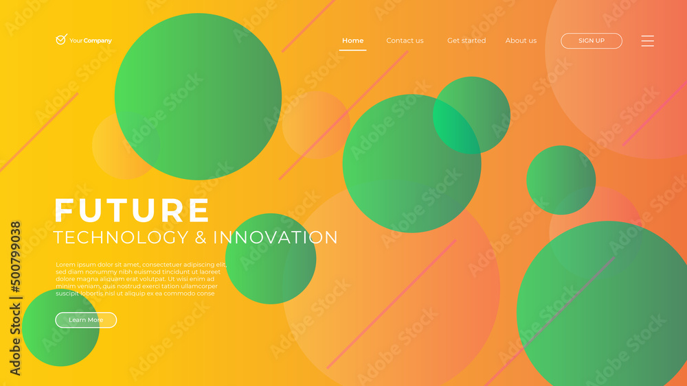 Wall mural web design. website landing page for monitor, laptop, tablet, phone. creating ui ux website design. 