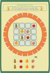 This worksheet has been prepared to contribute to the mental development of children. New concepts can also be taught with Sudoku puzzles.