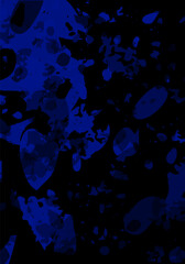 Terrazzo modern abstract template. Black and blue