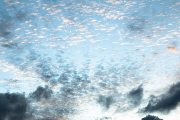 Sky with blue and white cloud beautiful nature background