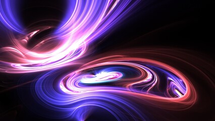 abstract background with glowing purple lines 