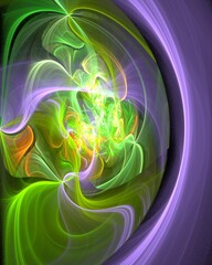 abstract background of light art with colorful waves