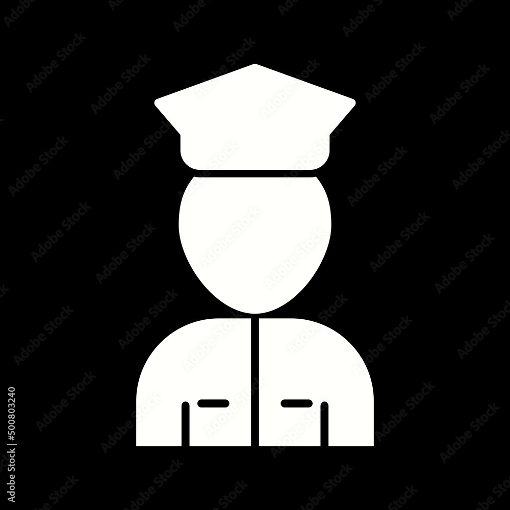 Canvas Prints unique airport security vector glyph icon