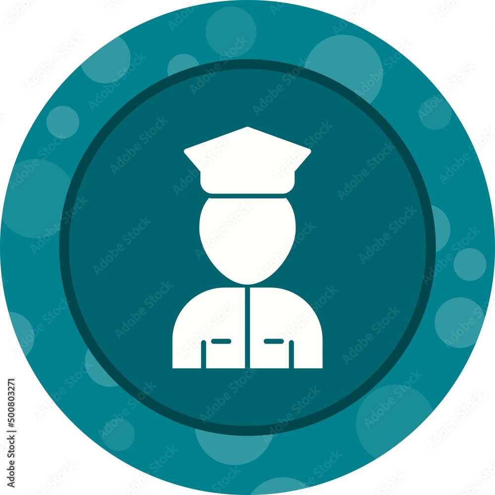 Canvas Prints unique airport security vector glyph icon