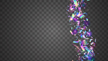 Neon Glitter. Birthday Texture. Luxury Foil. Retro Celebrate Backdrop. Shiny Element. Iridescent Background. Purple Disco Tinsel. Bright Art. Pink Neon Glitter
