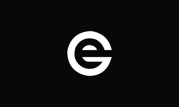 EG ,GE Abstract Letters Logo monogram