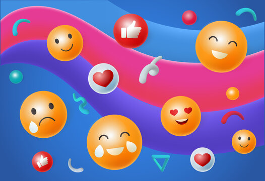 Pattern with emoji