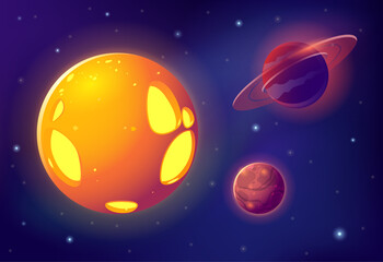 Planets on space