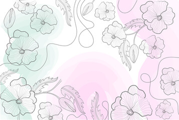 Spring minimalistic background