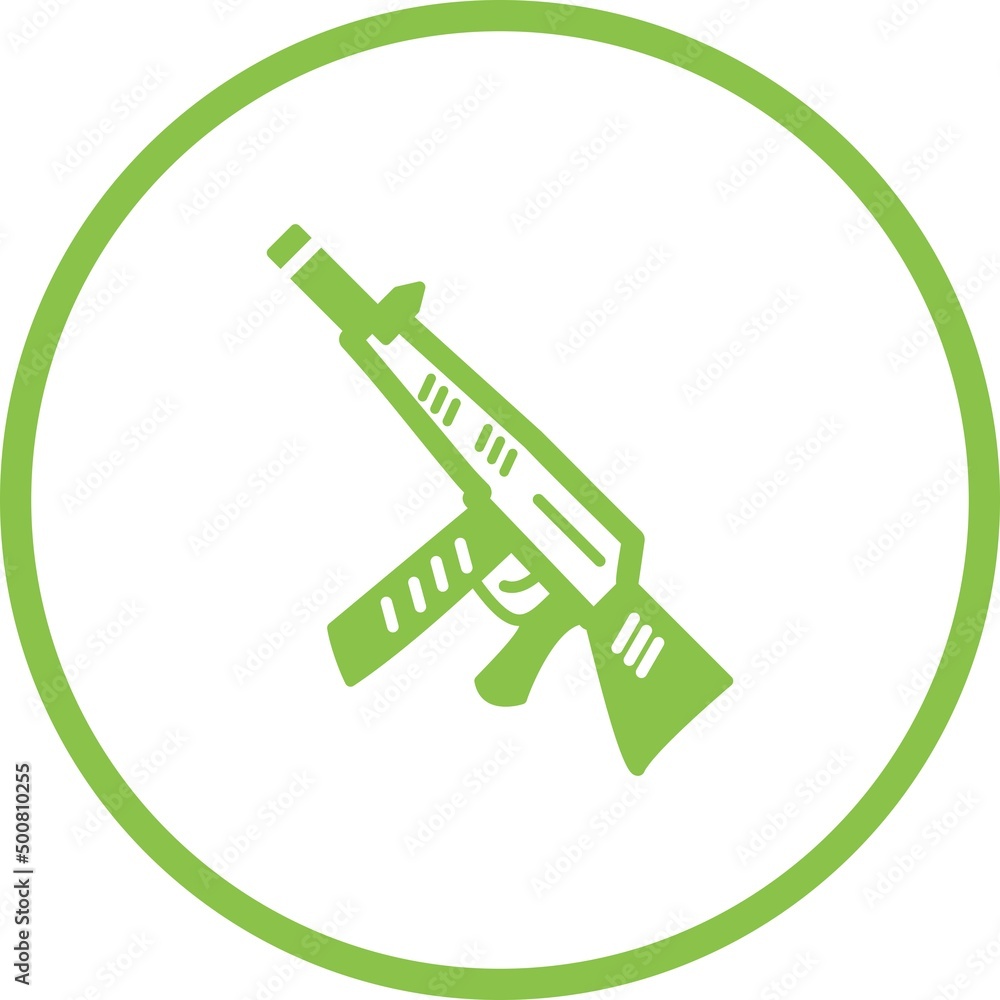 Wall mural unique gun vector glyph icon