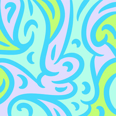 Abstract background with swirls and curves waves arabic ornament