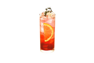 a picture of a drink with a white background