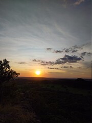 Fototapeta premium sunset in the mountains