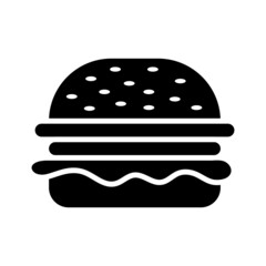 hamburger - food icon vector design template simple and clean