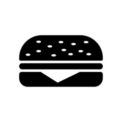 hamburger - food icon vector design template simple and clean