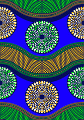 curve and circle point seamless pattern, africa textile art, fashion background artwork for print, vector file eps10.