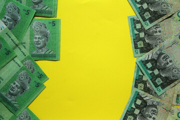 Malaysia Five 5 Ringgit banknotes