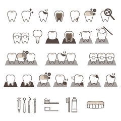 歯のアイコンセット