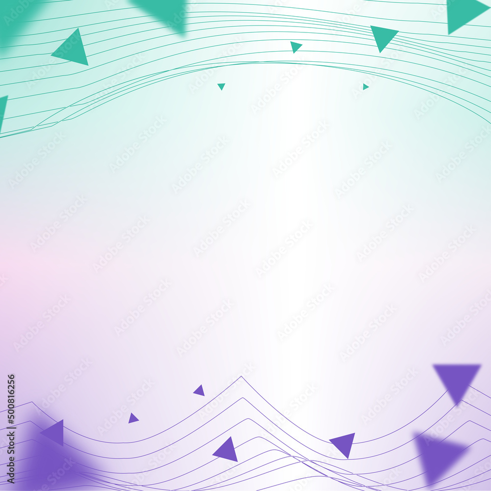 Poster Triangle and Lines frame and Duotone Background