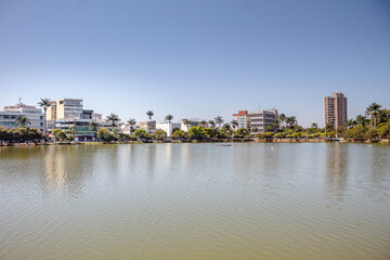 lake in the city of Sete Lagoas, State of Minas Gerais, Brazil