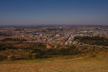 panoramic view of the city of Sete Lagoas, State of Minas Gerais, Brazil