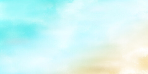 海　水彩　和紙　背景