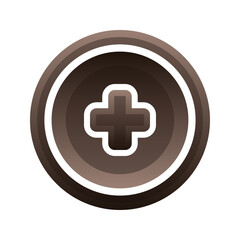 medical coin gradient logo design template icon