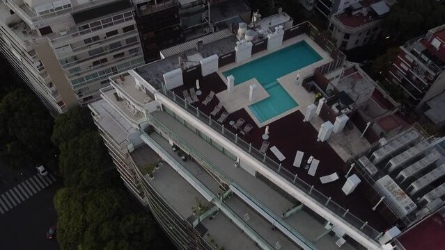 Drone Buenos Aires, Belgrano, amanecer, calidad 2.7k