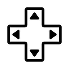 ゲームコントローラーの十字方向キー