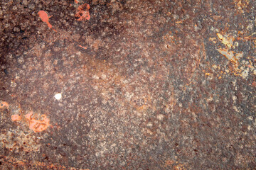 Rusted Metal Texture with Colorful Spots and Marks Scratches