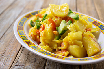 A view of a plate of atakilt.