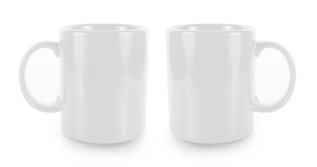 empty mug isolated on white background