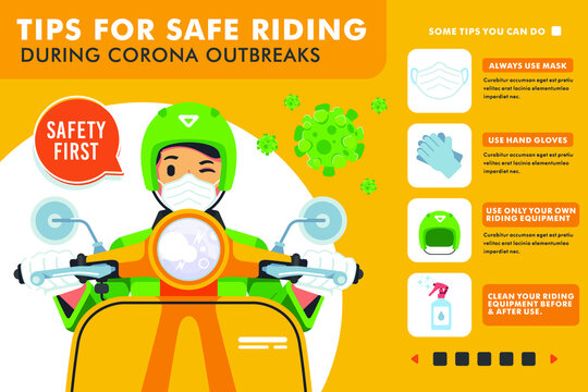 Safety Riding Tips During Coronavirus Outbreak Infographic