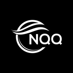 NQQ letter logo design on black background. NQQ  creative initials letter logo concept. NQQ letter design.
