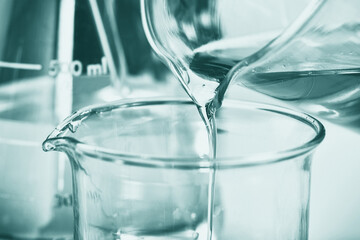 Oil pouring, Laboratory and science experiments, Formulating the chemical for medical research,...