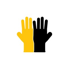 Gloves icon template vector