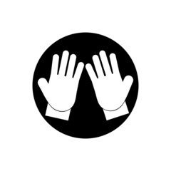 Gloves icon template vector