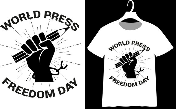 World Press Freedom Day t-shirt design