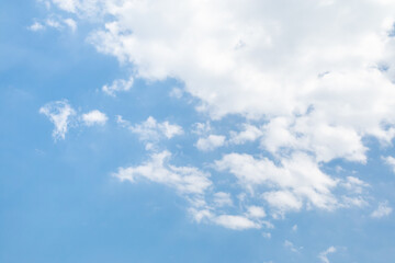 good weather day. blue sky, puffy clouds