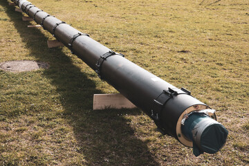  long gas pipeline lies ready for laying