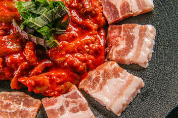 최고급 돼지로 만든 삼겹살